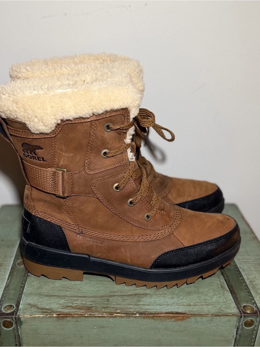 SOREL Tivoli IV Parc Waterproof Boots Velvet Tan Women’s 10